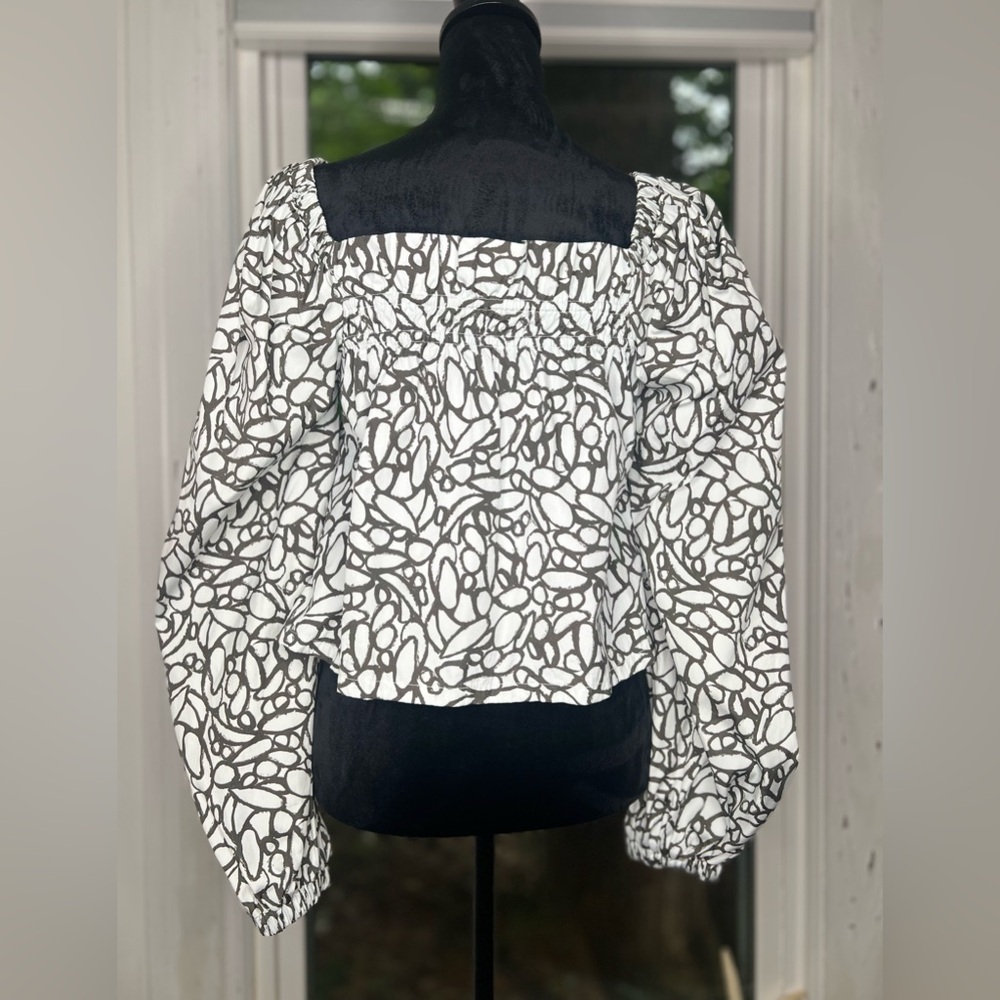 Open Edit Women's Cropped Top Off Shoulder Blouse